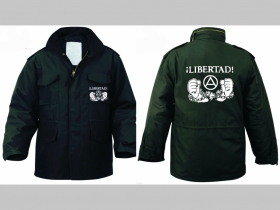 Libertad!  Zimná bunda M-65 čierna, čiastočne nepremokavá, zateplená odnímateľnou štepovanou podšívkou-Thermo Liner pripevnenou gombíkmi 